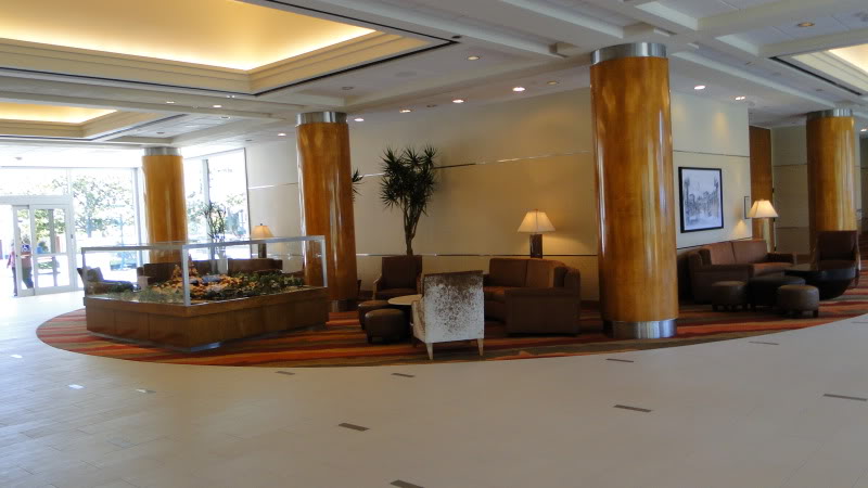 The Disneyland Hotel A Mid Renovation Review Disney Travel Babble Over In The Wonder Frontier Tower Theming Is More Distinct Plus They Have A Re Creation Of Concept Model For Thunder Mountain To Look At