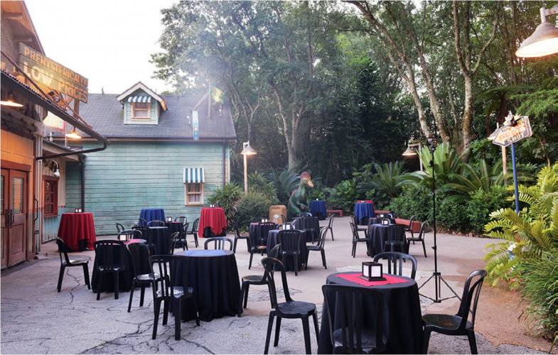 Dinosaur Patio Animal Kingdom • Fairytale Weddings Guide