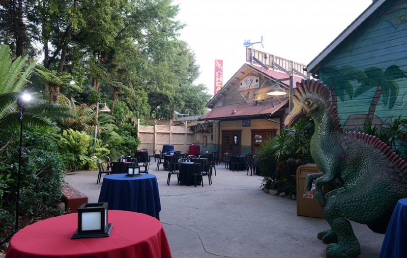 Dinosaur Patio Animal Kingdom • Fairytale Weddings Guide